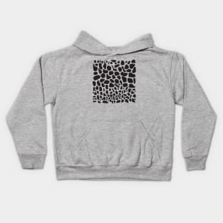 moo moo print in black and white Kids Hoodie